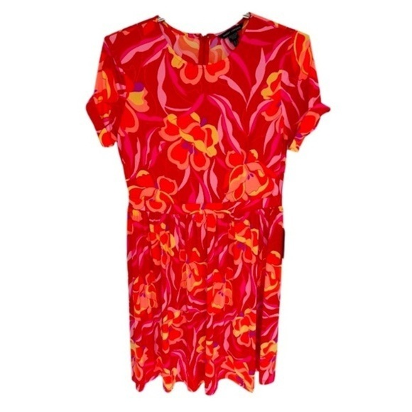 Maggy London Dresses & Skirts - NWT MAGGIE LONDON COLORFUL RED & ORANGE FLORAL DRESS, SIZE 8
